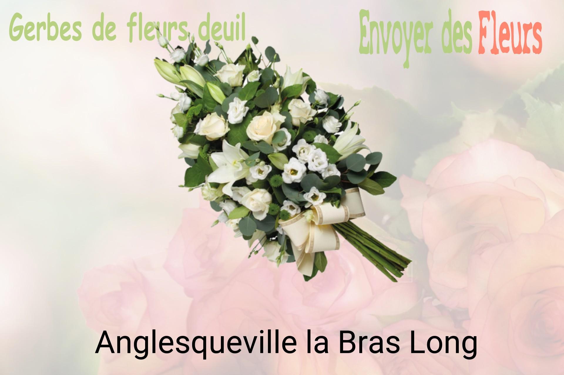 Gerbe de fleurs de deuil livrée à Anglesqueville-la-Bras-Long
